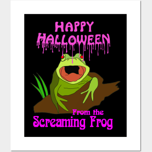 Happy Halloween from the Screaming Frog - Art Zoo Posters and Art